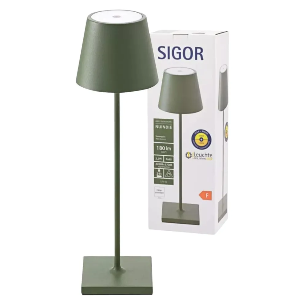SIGOR Outdoor Tischleuchte Nuindie tannengrün Sale
