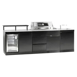 Buschbeck Outdoorküche Bradford schwarz, weiss