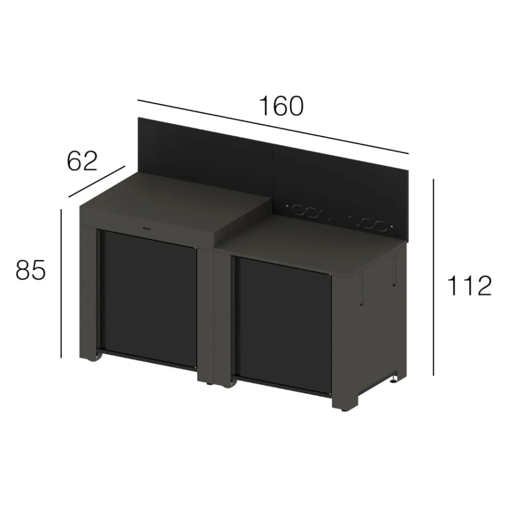 ENO Planchas Outdoorküche Essential anthrazit Best