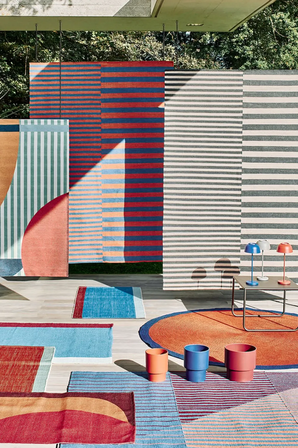 atelier pfister Outdoor-Teppich lostorf bunt Clearance