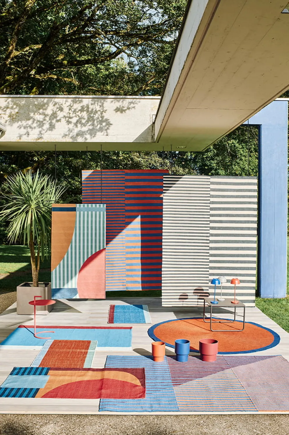 atelier pfister Outdoor-Teppich lostorf bunt Clearance