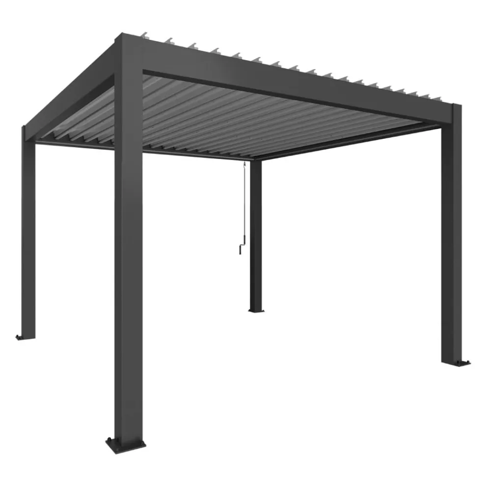 Biohort Pergola GR. 3x3.5 dunkelgrau, silber Hot