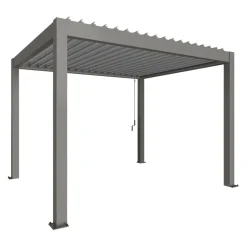 Biohort Pergola GR. 3.5x3 quarzgrau, silber Discount