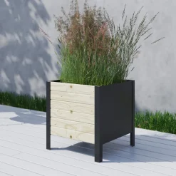 PLUS Pflanzkasten Classic naturel, schwarz New