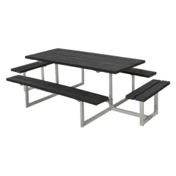 PLUS Picknicktisch Basic schwarz Discount