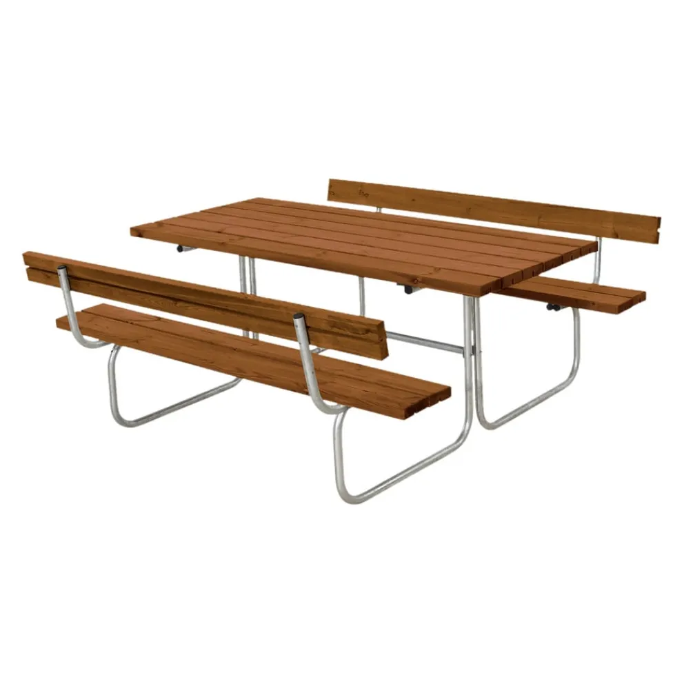 PLUS Picknicktisch Combi teakfarbig Hot