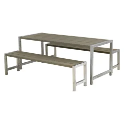 PLUS Picknicktisch Simple braungrau Hot