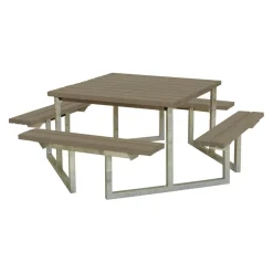 PLUS Picknicktisch Twist braungrau New