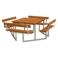 PLUS Picknicktisch Twist teakfarbig Discount