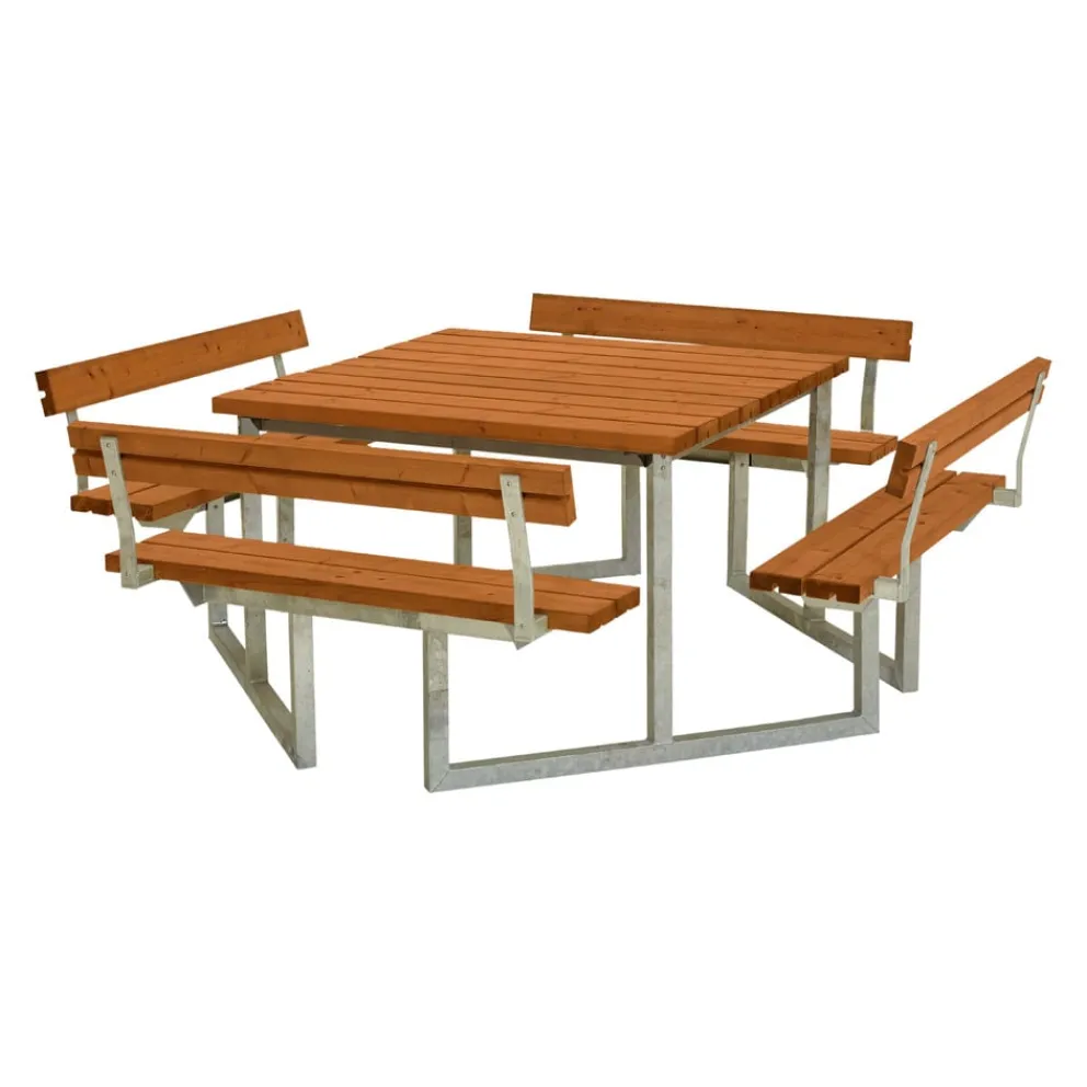 PLUS Picknicktisch Twist teakfarbig Discount