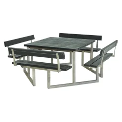 PLUS Picknicktisch Twist grau Discount
