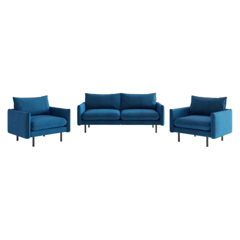 Livetastic Polstergarnitur Samos blau Discount