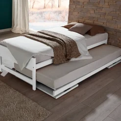 HASENA Raumsparbett Lido 10 Buche weiss deckend Discount