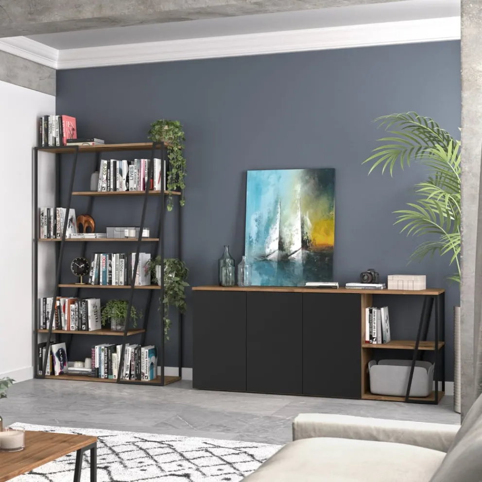 Temahome Regal Albi nussbaumfarbig, schwarz Hot