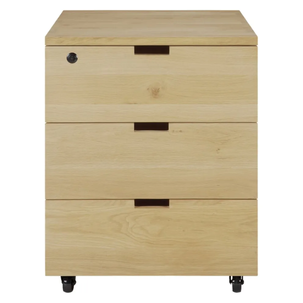 Ethnicraft Rollcontainer Billy eichefarbig New