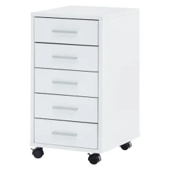 MID.YOU Rollcontainer Modern weiss Outlet