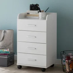 MID.YOU Rollcontainer Modern weiss Discount