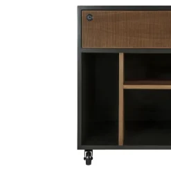 Ethnicraft Rollcontainer Oscar braun, schwarz Sale
