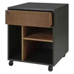 Ethnicraft Rollcontainer Oscar braun, schwarz Sale
