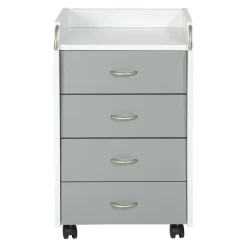 MID.YOU Rollcontainer Printi-105 hellgrau, weiss Outlet