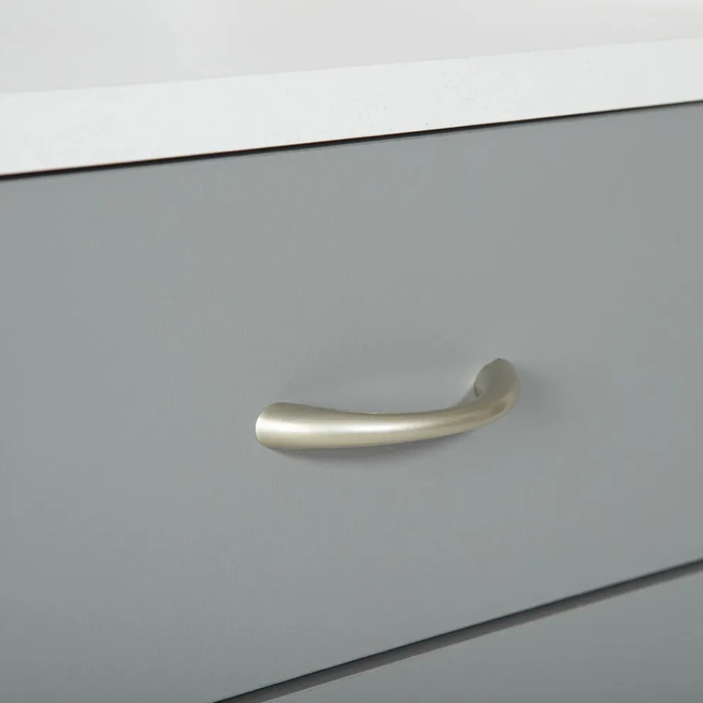MID.YOU Rollcontainer Printi-105 hellgrau, weiss Outlet