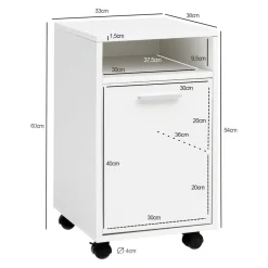 MID.YOU Rollcontainer weiss Discount