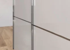 Novel Schiebetürenschrank Covalo-Glas Farbglas seidengrau Clearance