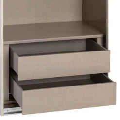 Novel Schiebetürenschrank Covalo-Glas champagner Outlet