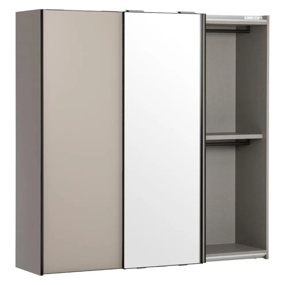 Novamobili Schiebetürenschrank Dover 331 VISONE, C05 SPECCHIO BRUNITO Clearance
