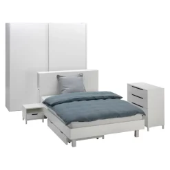 BYYU Schiebetürenschrank Elements weiss