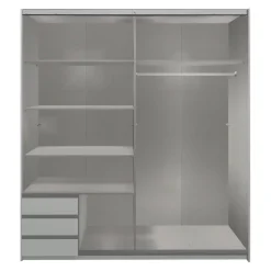 MID.YOU Schiebetürenschrank Emden eichefarbig Discount