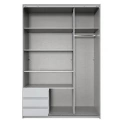 MID.YOU Schiebetürenschrank Emden eichefarbig, graphitschwarz Outlet