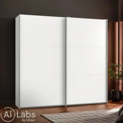 MID.YOU Schiebetürenschrank Level36 weiss Clearance