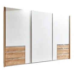 MID.YOU Schiebetürenschrank Level36 eichefarbig, weiss New