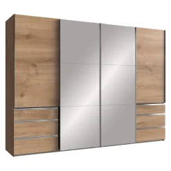 MID.YOU Schiebetürenschrank Level36 eichefarbig Discount