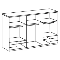 MID.YOU Schiebetürenschrank Level36 eichefarbig Discount