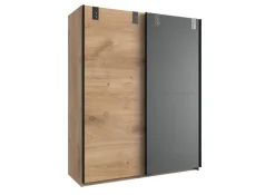 MID.YOU Schiebetürenschrank Liverpool-201 anthrazit, eichefarbig Best