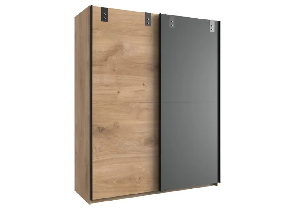MID.YOU Schiebetürenschrank Liverpool-201 anthrazit, eichefarbig Best