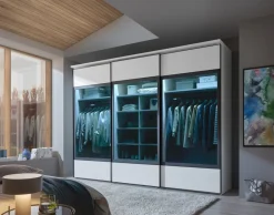 Moderano Schiebetürenschrank Paludi weiss Discount