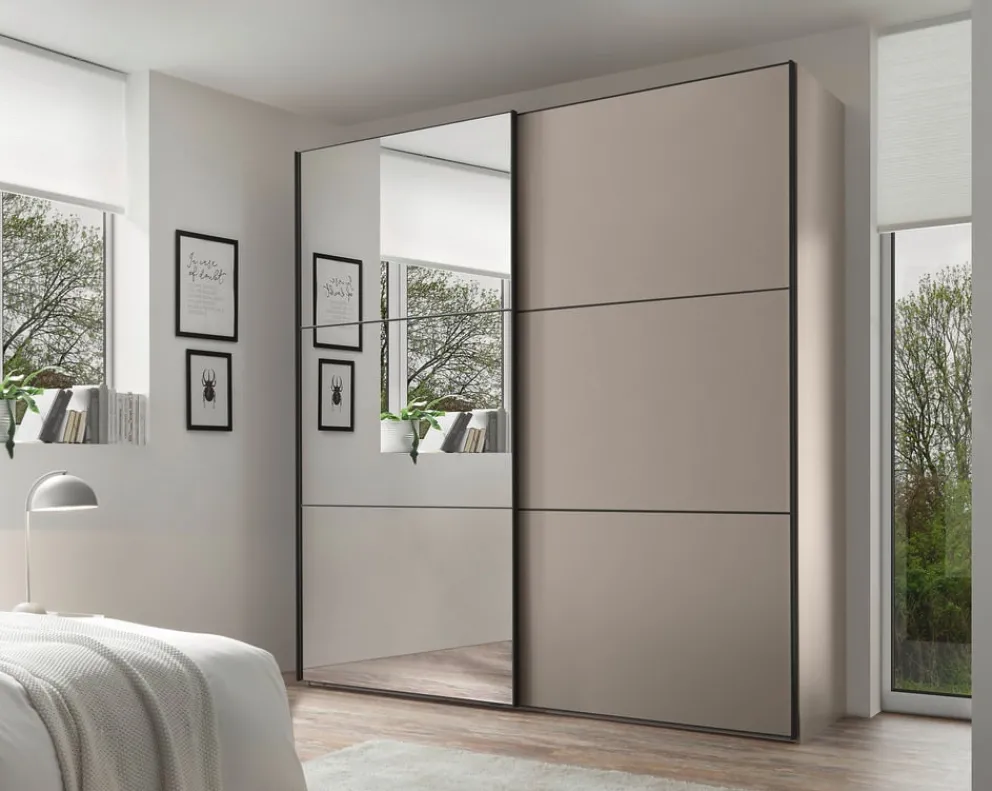 Moderano Schiebetürenschrank Primo 91 Sand New