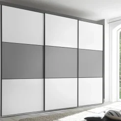 Moderano Schiebetürenschrank Primo AW Alpinweiss, Saphir Best