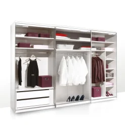 Moderano Schiebetürenschrank Primo AW Alpinweiss, Vulkan Best