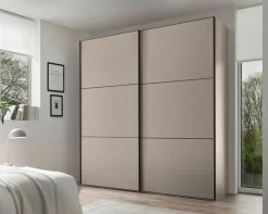 Moderano Schiebetürenschrank Primo 91 Sand Clearance