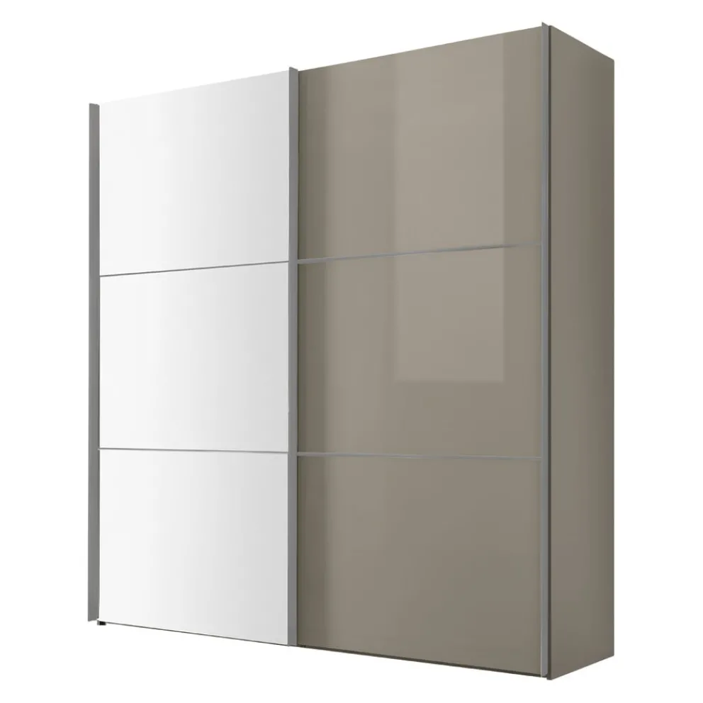 Moderano Schiebetürenschrank Primo-Glas SN Sand Clearance