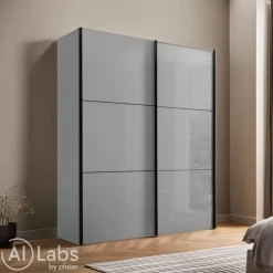 Moderano Schiebetürenschrank Primo-Glas Saphir Best