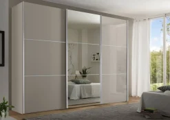 Moderano Schiebetürenschrank Primo-Glas SN Sand Outlet