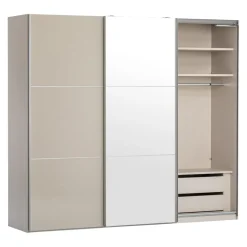 Moderano Schiebetürenschrank Primo-Glas SN Sand Outlet