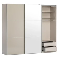 Moderano Schiebetürenschrank Primo-Glas SN Sand Outlet