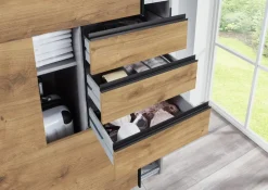 MID.YOU Schiebetürenschrank Saigon eichefarbig Clearance