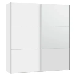 BYYU Schiebetürenschrank Slide Bianco, Spiegel